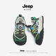 JEEP Jeep children's shoes boys' soft-soled sports shoes spring and autumn double mesh girls' running shoes Neptune Green/Chessboard Gray 28