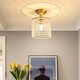 Yunyu Light Luxury Crystal Gang Light Light Light Luxury Corridor Creative Deckeneingang Eingang Eingang Eingang Eingang kleine Balkon Lichtlampe 9885 Modell-mit vollem Spektrum dreifarbige Lichtquelle
