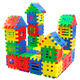 Docka Squares digitales para niños para niños y niñas juguetes de 3 a 6 años, inserte e instale el jardín de infantes de la casa, el bloque de construcción de la casa, los cuadrados digitales 220 piezas [caja de almacenamiento] + dibujos