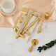 XMSJ French pure brass solid open-fit single long hole invisible creative furniture hardware shoes kitchen drawer cabinet door pull 6623