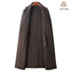 DK High-End-Männer 100% Wollmantel Herren mitten in Winter Trend vielseitiger doppelseitiger Wollschatzmantel Herren braun m
