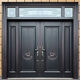 农村大门双开门别墅大门锌合金自建房进户门甲级防盗门入户仿铜门 款式一