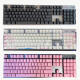 
Logitech Logitech original new Logitech K845 mechanical keyboard keycap original translucent two-color pudding cherry pudding white set 104 keys No