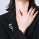 Qlady orchid brooch, high-end feminine corsage, anti-exposure pin, scarf buckle, niche suit accessories, birthday gift