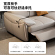 Jinguan leather sofa bed 100% top layer cowhide living room integrated dual-use electric function straight line zero against the wall 2025 new model 3.4 meters five-person seat [1 electric + drag bed + unit] + foot pedal Deluxe model [imported top layer cowhide + latex seat bag + pine frame]