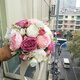 致仕手捧花新娘韩式婚礼结婚领证仿真花束森系婚纱摄影拍照道具手捧花 相守一生加大款