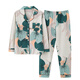 Catman Miiow Cotton Pyjamas pour les femmes au printemps d'été et à l'automne 2025 Nouveau coton pur à manches longues Mère d'âge moyen de grande taille des vêtements de maison de grande taille Miiow-XEQ9272 M adaptés à 80-100jin [Jin est égal à 0,5 kg]
