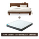 Original massives Holzbett Eiche einfaches Hauptschlafzimmer großes Doppelbett 1,5 x 2 m niedrig Körperbett + Simgg Matratze 20cm-l701g