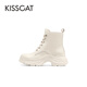KISSCAT KISSING CAT WINTER URBAN COMESOT Универсальный Martin Boots Short Boots Women Ka54719-57 Молоко белый 39