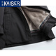 凯撒（KAISER）银蓝水貂内胆派克服男貂皮大衣连帽尼克服整貂皮草风衣干部外套冬 黑色银蓝（袖子加水貂） 180/2XL 适合体重145-160斤