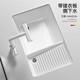 Jomoo Ceramic Undercounter Basin Waschbecken vertieft das Waschbecken mit großem Kapazität mit Waschbrettbecken Heckseite Unterwasser -Waschbecken 6231 Einzelbecken mit großem Durchmesser Abfluss