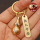 
[Good luck] The key chain containing cinnabar gourd brings fortune and brings wealth and safety in and out of the zodiac pendant key chain ring Zodiac rat + safety in and out of the 1st
