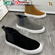 Zapatos para hombres de Cartelo Autumn and Winter Chelsea Martin Boots Black Warrior High Top Casual Scrub Fur Fur Tending T829 Gray Single Shoes 41