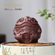 Centenary Liyong Yixing handmade purple sand tea pet ornaments original ore purple clay golden toad tea playing toad Kung Fu tea set accessories Qian Bao Qian Bao