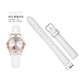 Aidi-Shi MK-14136 strap 1.4cm student watch MK-14152 leather strap 14137 lychee pattern 14mm white strap lychee pattern belt tool