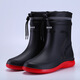 Xlzt Bottes de pluie à quatre saisons pour hommes Léger non glissa-tube à tube de pêche chaussures de pêche à bouche à cravate