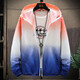 Veste de couleur dégradé pour hommes de crème solaire pour hommes de style coréen vêtements pour la crème solaire pour l'été