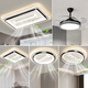 Luz de ventilador sin hojas 2024 nueva sala de estar dormitorio luz de techo invisible Silencio de viento fuerte luz de viento completo 1 W Dormitorio sin hojas Protección de ojos 9755 cm