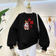 Pierre cardin Year of the Dragon Parent-Child Wear Family Three Autumn and Winter Plus Fleece Round Neck Sweatshirt 2023 New Red Mother and Daughter Clothing Family Clothing 2024 Digital Dragon/Red (Spring and Autumn) Baby 100