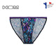 HOM French men's low-waist thong fashionable butt-covering design shows large high-cut sexy underwear multi-color printing briefs multi-color printing L