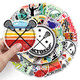 50 kreative Aufkleber für Lacrosse-Tennisspieler DIY Material Thermos Cup Scooter Helm Travel Box Kopfhörer Kleiderschrank Flache Aufkleber handgefertigtem selbstverletzender wasserdichte Dekoration Lacrosse-826 5.5-8,5 cm