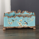 Tira Living Room European Tissue Box Multi-functional Paper Box Coffee Table Home Creative Decoration Ornament Remote Control Storage Box 1047 Blue Warbler Blossom