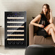 Vinocave constant temperature red wine cabinet moisturizing small mini home living room white wine grape glass refrigerated storage cabinet office small wine cabinet fresh cabinet ice bar ultra-thin mirror glass SC-28AJPM 28 bottles