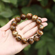 SNQP Burmese root amber bracelet, amber beeswax, enchanting cave honey boutique bracelet, round beads for men and women, amber ornaments, 11*12 old type barrel beads, certificate can be issued, fidelity root amber has rosin, fluorescent floating salt water