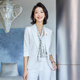 Zhenyi Interview Anzug weiblicher Lehrer Streifen Jacke Thin God Style Anzug Anzug Sinn formelle mittelgroß