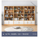 Jin Luyuan simple bookcase multi-layer wall-mounted office living room storage cabinet home storage rack student wooden cabinet floor-standing bookshelf upgraded and thickened 2 doors pastoral oak color 60 cm newly upgraded thickened plate