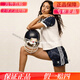 阿迪达斯 （adidas）三叶草SPORTY & RICH联名拼色运动短袖T恤JI9274JI9275 JI9275 尺码偏小 XS (155/80A)