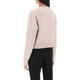 Lanvin Damen Cashmere Round Hals Stricker Sweater Langarm Ripper Slim Fit Sogile Herbst- und Winterstil Pink One Size S s