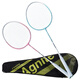 Deli youth badminton racket wear-resistant, lightweight and quality basic training badminton racket pairing