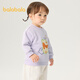 Balabala Baby Sweatshirt Kinderkleidung Baby Basis Hemd Mädchen Herbst und Winter 2024 Junge Tops süßer Trend 208424121209