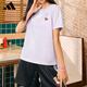 Adidas Adidas Camiseta deportiva de cuello redondo de manga de verano de manga corta para mujeres