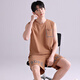 
Modal pajamas men's summer thin cotton sleeveless vest shorts suit summer men's youth can wear home clothes outside 4865 L