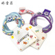 Jiaoxuefei two-color bold basic hair ties 9 packs Seamless rubber bands to tie scalp and hair ropes