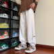 
Pugesi (PUGESI) fat large-size casual pants for men in spring and autumn tying pants for men loose solid color trousers elastic pants K1049 black L 110-130Jin [Jin equals 0.5 kg]