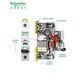 Schneider Electric disjoncteur à interrupteur d'air avec protection contre les fuites 65 interrupteur à air 340 A 4 type 263 25A 1P 6A 1P