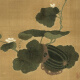 Selección de Yuan Qian de Autumn Melon Pictures Pintura de flores y pájaros antiguos Scrolls of Literati Réplica Pintura antigua Pinturas colgantes chinas Yuan Li Zhu y Stone Pictures 12809 40x95 cm (Pintura de pulverización Tamaño del corazón) Enmarcado