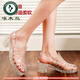 Pájaros carpinteros sandalias de mujer otoñales transparentes zapatos de cristal de tacón alto zapatos de gelatina sandalias plásticas bolsas de plástico gruesas botas de lluvia de plástico sandalias romanas plata (699) 37 (un tamaño más pequeño)