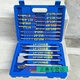 TLXT square handle four-pit electric hammer drill bit round handle two-pit two-slot electric hammer tip chisel flat chisel 17 pieces square handle 17-piece set