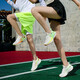 Ultra-light-Carbon-Board-Laufschuhe Sportschuhe für Männer und Schüler-Schüler der physischen Test Ultra-Soft Anti-Odor und atmungsaktive professionelle Marathon-Laufschuhe weiß und grün 9888 39 (245 mm)