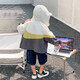 
Zuoxi boys' sun protection clothes children's skin clothes 2025 summer hoodie sun protection clothes thin coat trendy gray 150