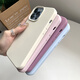 Flash Came for Apple 16/14 promax liquid silicone mobile phone case full-inclusive protective case 16plus simple style anti-fall and non-slip men and women 13 hard shell iPhone15ProMax antique white [liquid silicone] with label iPhone13
