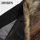 
Caesar; KAISER Men's Park Over Raccoon Fur Collar Mink Inner Nicot Men's Mid-Length Mink Coat Winter Luxury Men's Clothing Black 48 (170/92A)