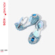Aokang Aokang children's shoes girls crystal shoes 2025 summer new style Princess Elsa shoes fashionable soft sole shoes girls sandals blue 26