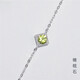 Fat Donglai quality topaz bracelet natural tanzanite peridot garnet 925 silver female ins style slightly flawed bracelet 4mm peridot 14cm