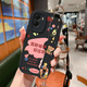 
WAIDM suitable for vivoY55s mobile phone case for women vivoy55t mobile phone case soft silicone viv0y55s protective case anti-fall full cover wristband lanyard bracket new shell crossbody shell [anti-fall sticker red] HH1365 vivo Y55t