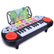 Elektronisches Klavier für Kinder 1-3-6 Jahre kann Musikinstrumente im frühen Bildungsklavier 24-Typ-Musikspielzeug (Blue] Electronic Piano (wiederaufladbare Batterie) spielen